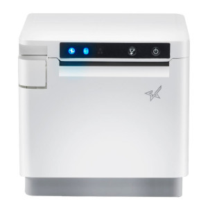 Star mC-Print3 MCP31CBI Imprimante de reçus monochrome Bluetooth, USB-C avec Power Delivery pour iOS/Android/Windows, blanc