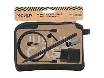 Mobilis : EXECUTIVE 4 ACCESSORIES POUCH - 40PERC RECYCLED