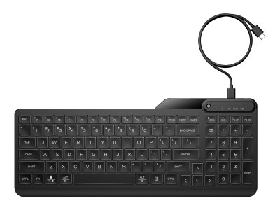 HP : 405 MULTI-DEVICE BACKLIT WIRED KEYBOARD