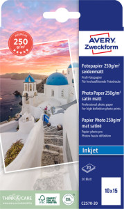 AVERY Zweckform Papier photo Inkjet PREMIUM, 10x15cm, blanc