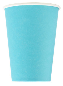 PROnappe Gobelet en carton, 0,2 l, bleu turquoise