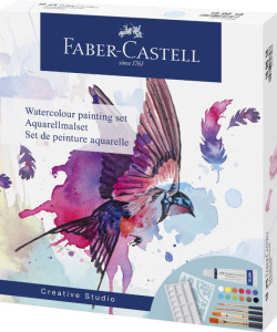FABER-CASTELL Kit d'aquarelle, 18 pièces