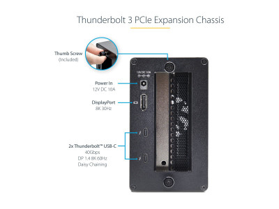 Startech : THUNDERBOLT 3 PCIE CHASSIS DUAL EXTERNAL PCI EXPRESS ENCLOSURE