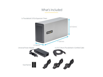 Startech : THUNDERBOLT 3 PCIE CHASSIS DUAL EXTERNAL PCI EXPRESS ENCLOSURE