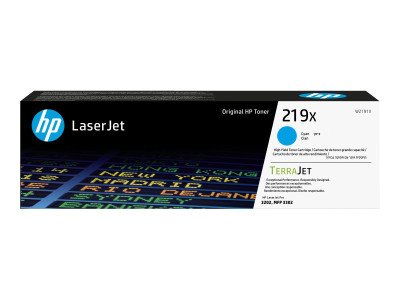 HP : HP 219X HIGH YIELD CYAN ORIGINAL LaserJet TONER CARTRIDG