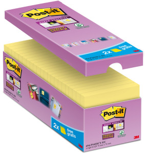 Post-it Bloc-note Super Sticky Notes, 76 x 76 mm, Promo