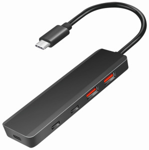 LogiLink Hub USB Ultra Slim, 4 ports, 2x USB-A, 2x USB-C