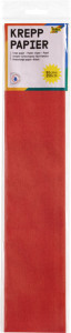 folia Papier crépon en couches, 500 mm x 2,5 m, rouge feu