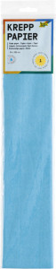 folia Papier crépon en couches, 500 mm x 2,5 m, bleu clair