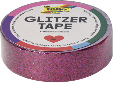 folia Ruban adhésif décoratif Glitzer-Tape, or