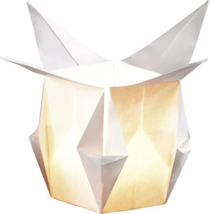 folia Papier origami pour photophore, 300 x 300 mm, blanc