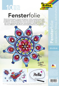 folia Film pour fenêtre, 230 x 330 mm, 5 feuilles, incolore