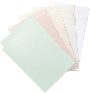 folia Kit de cartes pliantes, 105 x 150 mm, nacre pastel