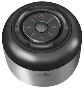 LogiLink Haut-parleur bluetooth V5.1, TWS, gris foncé/noir