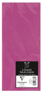 Clairefontaine Papier de soie, (l)500 x (H)700 mm, fuchsia