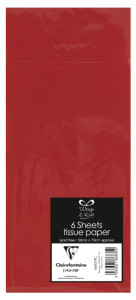 Clairefontaine Papier de soie, (l)500 x (H)700 mm, rouge