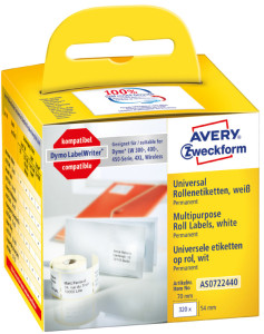 AVERY Zweckform Etiquettes en rouleau 101 x 54 mm, blanc