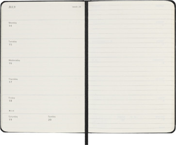 MOLESKINE Taschenkalender 2024/2025, 18 Monate, P/A6,schwarz