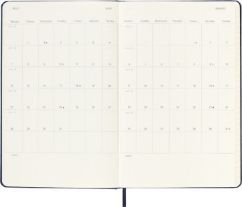 MOLESKINE Taschenkalender 2024/2025, 18 Monate, P/A6, blau