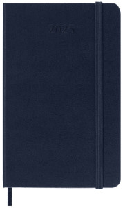 MOLESKINE Taschenkalender 2025, Tage, P/A6, Hardcover, blau