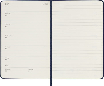 MOLESKINE Taschenkalender 2025, Wochen, P/A6, Hardcover,grün