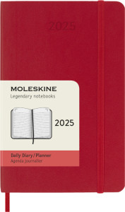 MOLESKINE Taschenkalender 2025, Tage, P/A6, Softc., schwarz