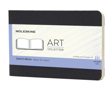 MOLESKINE Skizzenalbum, P/A6, 120g/qm, Karton, schwarz