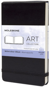 MOLESKINE Album aquarelle, P/A6, 200g/m2, noir