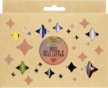 folia Set de paillettes BIO, Rainbow L