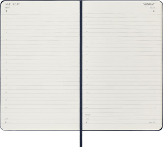 MOLESKINE Agenda 2025, journalier, L/A5, souple, bleu