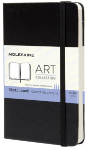 MOLESKINE Carnet de croquis, L/A5, 165 g/m2, rigide, noir