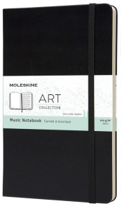 MOLESKINE Carnet de musique, L/A5, 100g/m2, rigide, noir