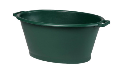 EDA Bassine ovale, 50 litres, plastique, vert