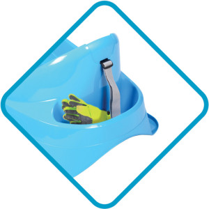 EDA Luge pour tout-petits Bobee Bob, plastique, bleu