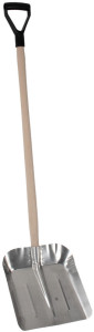 EDA Pelle avec manche en bois, largeur: 360 mm, argent