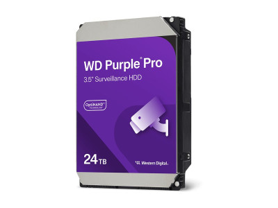Western Digital : 24TB PURPLE PRO 512Mo 3.5IN SATA 6GB/S 7200RPM