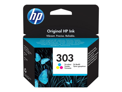 HP : HP 303 TRI-COLOR ORIGINAL INK EN/RU pour R/PL/CZ/HU cartridge