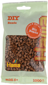 Hama Bügelperlen Bio midi, beige, im Beutel