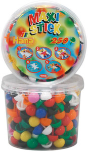 Hama Maxi Stick Stecker, in Kunststoffdose, 250 Stück