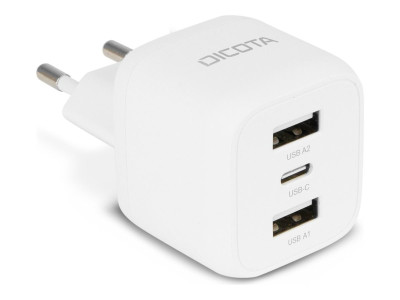 Dicota : 3-PORT GAN WALL CHARGER (32W) EU