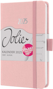 sigel Agenda de poche Jolie Feel 2025, textile, A6, gris