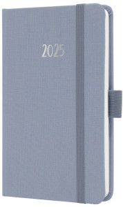 sigel Agenda de poche Jolie Feel 2025, textile, A6, gris