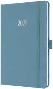 sigel Agenda de poche Jolie Feel 2025, textile, A5, gris