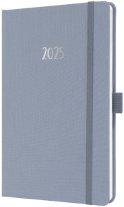 sigel Agenda de poche Jolie Feel 2025, textile, A5, gris