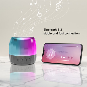 LogiLink Enceinte Bluetooth avec lumières festives, noir