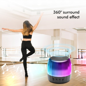 LogiLink Enceinte Bluetooth avec lumières festives, noir