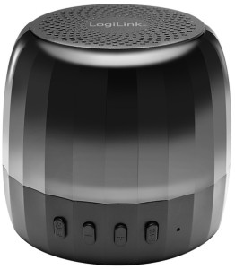 LogiLink Enceinte Bluetooth avec lumières festives, noir