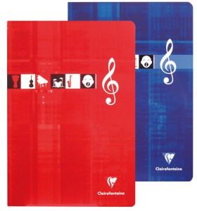 Clairefontaine Cahier piqûre Musique & Chant, 240 x 320 mm