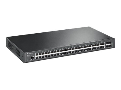 TP-Link : 48-PORT GIGABIT L2+ MGD SWITCH avec 4 10GE SFP+ SLOTS