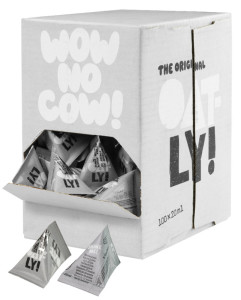 Oatly Portion de lait d'avoine, dans un présentoir en carton